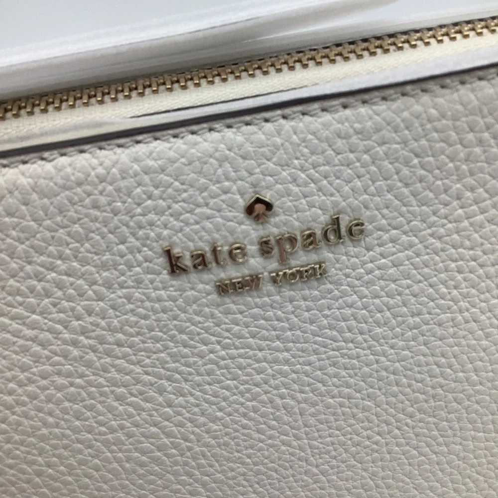 Kate Spade Leila Meringue‎ Pebbled Leather Medium Crossbody Bag Purse NWT